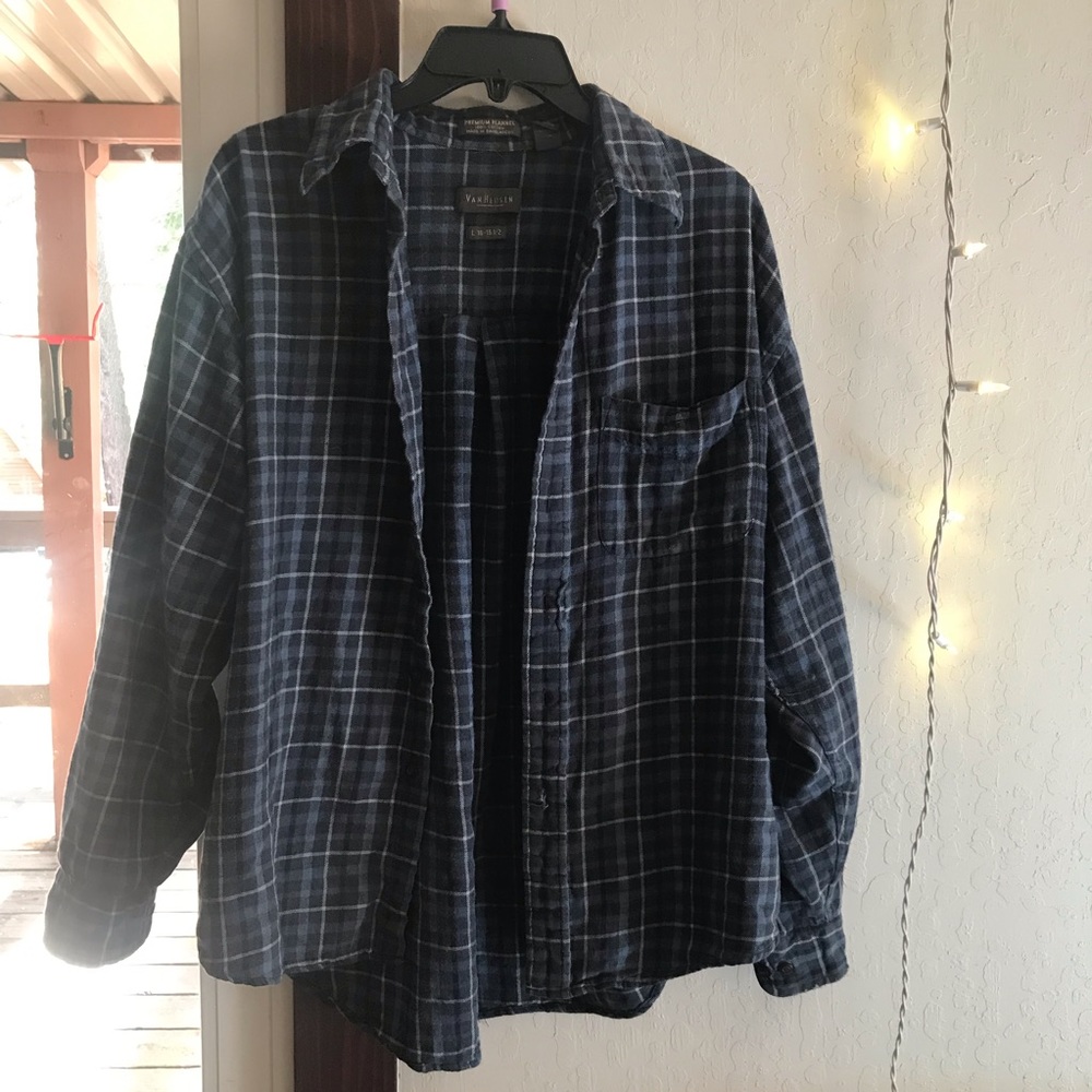 Van Huesen Deep Blu Flannel